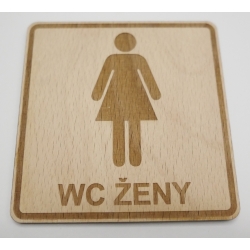 WC Ženy - drevené