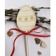 Zápich drevený veľkonočný - Vajíčko s kvietkami